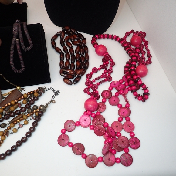 Custom Wood/ Bead jewelry bundle - Picture 2 of 7